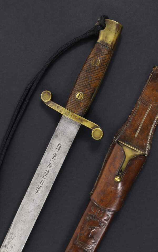 Machete reglamentario modelo 1891, para tropa de Infantería del Ejército en Cuba. Toledo 1896. - Imagen 3