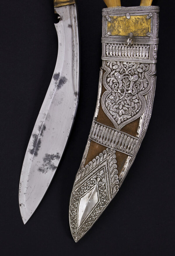 Cuchillo Kukri KOTHIMORA "Blanco". Nepal, hacia 1900. - Imagen 4