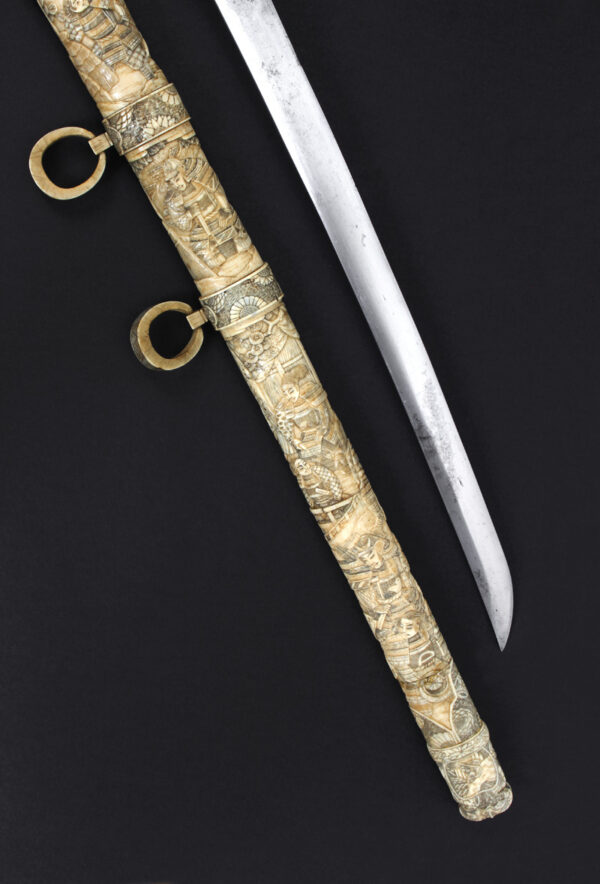 Notable Wakizashi japonés, siglo XIX. - Imagen 4