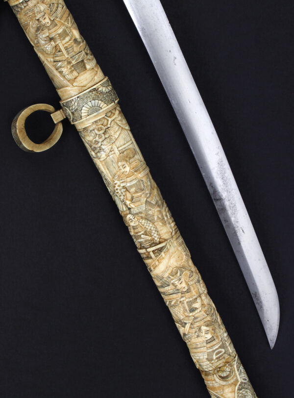 Notable Wakizashi japonés, siglo XIX. - Imagen 5