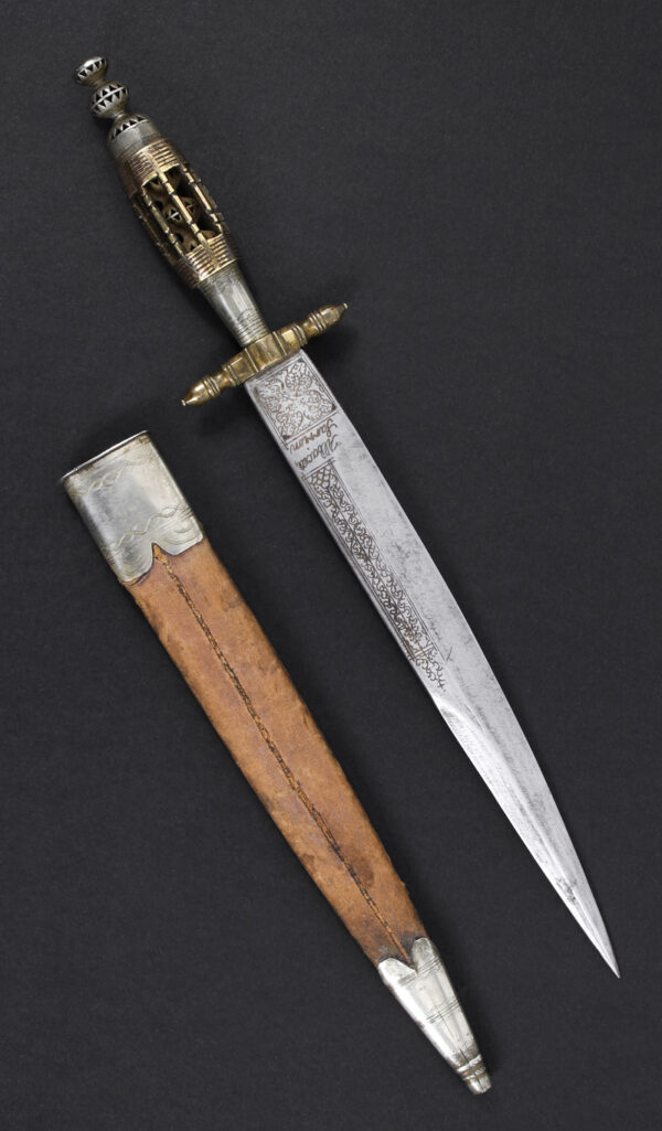 Cuchillo de Farolillos, combinando latón y alpaca. Albacete, "Año 1874". - Imagen 4