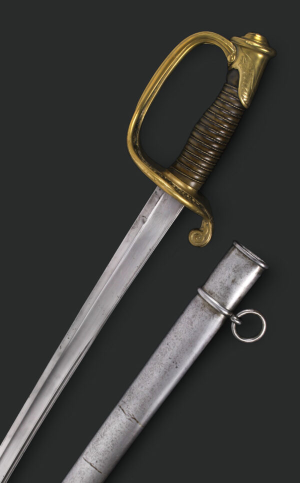 Sable de Oficial de Infantería, modelo 1845. Francia, 2a mitad s.XIX. - Imagen 2