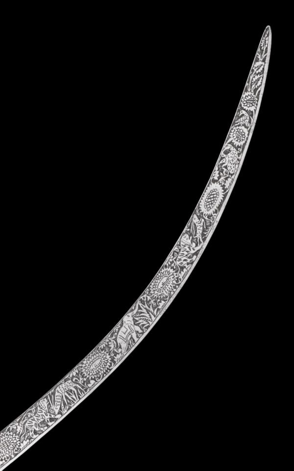 Sable Tulwar, hoja totalmente grabada. India, hacia 1900 - Imagen 5