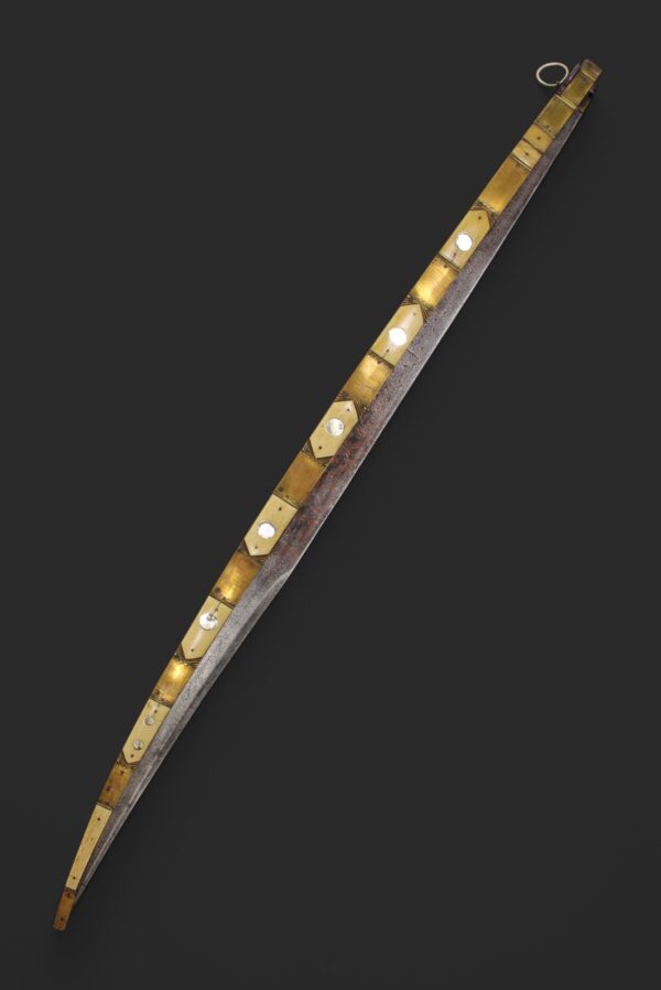 Gran navaja de "Espejillos", abierta 170 cm. Leyendas varias. Firmada José Portero, Albacete año 1878 - Imagen 5