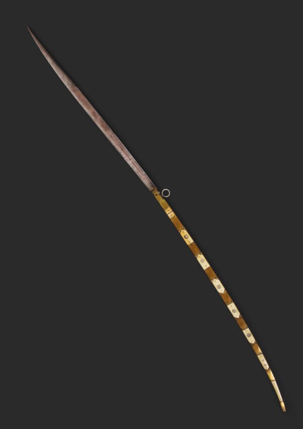 Gran navaja de "Espejillos", abierta 170 cm. Leyendas varias. Firmada José Portero, Albacete año 1878 - Imagen 9