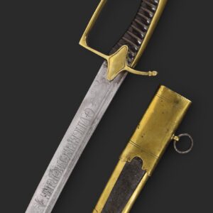 Sable de Oficial "VINCERE O MORIRE" de la República de Génova, periodo revolucionario, hacia 1790.