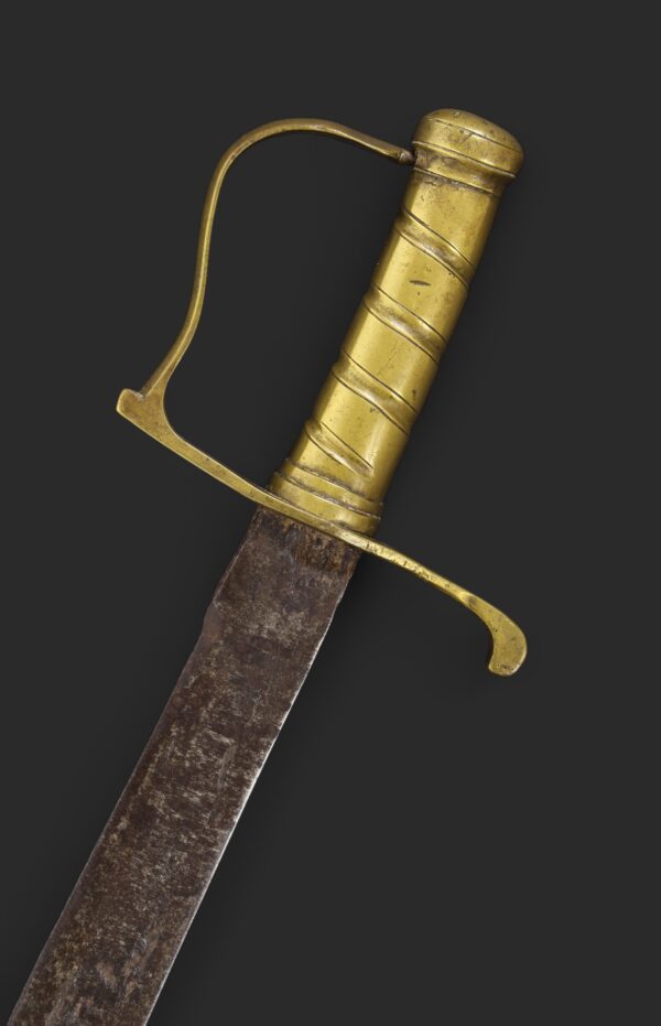 Machete español Mod. 1802 para artilleros, manufactura de guerra (1808-14).
