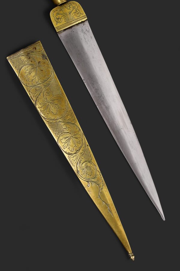 Puñal de Málaga, siglo XIX. Longitud 39,5 cm. - Imagen 6