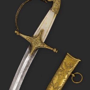 Cutó francés de Oficial de Marina, hacia 1830.