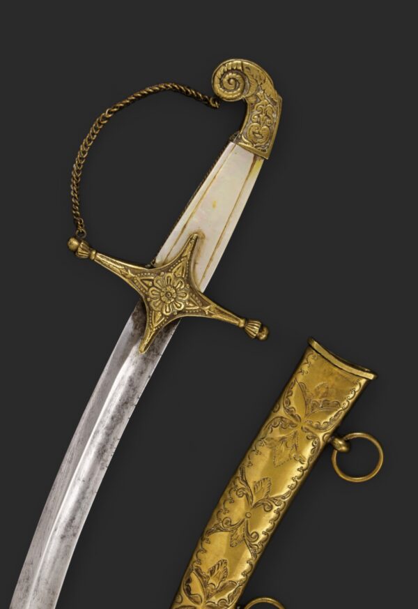 Cutó francés de Oficial de Marina, hacia 1830.