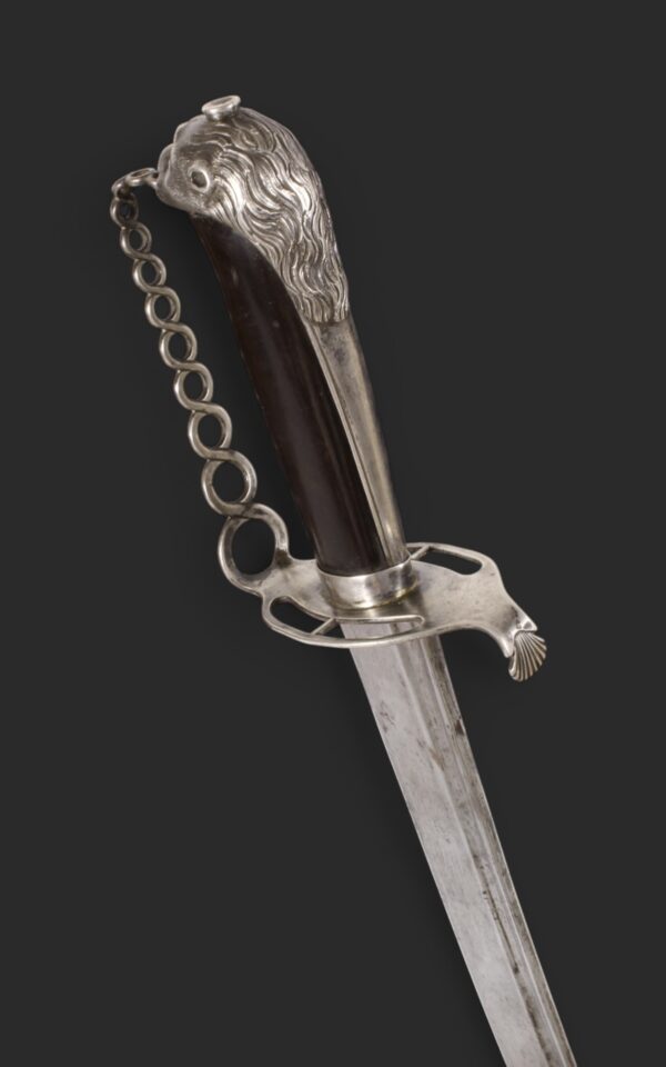 Sable de montería, en plata. España, siglo XVIII. - Imagen 2