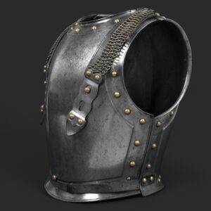 Coraza de tropa de los Coraceros de la Guardia Imperial de Napoleón III, fechada 1855. Francia, Segundo Imperio (1852–1870).