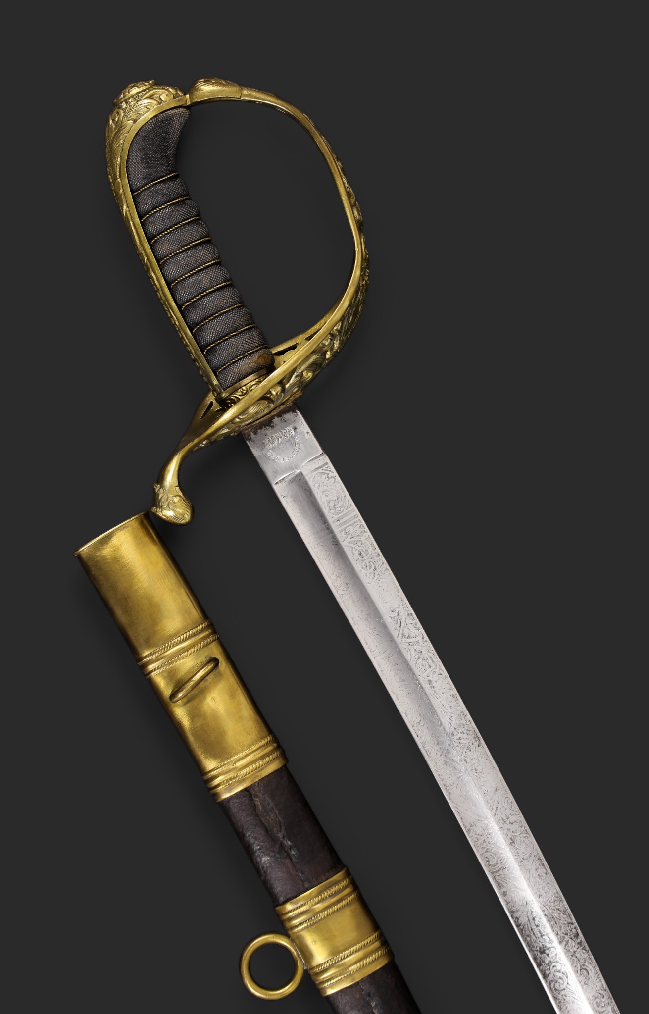 Sable para Oficial modelo 1889. Imperio Austrohúngaro, finales s.XIX. - Imagen 5